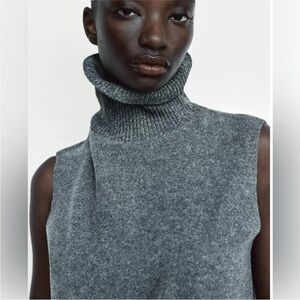 Zara Soft High Collar Top